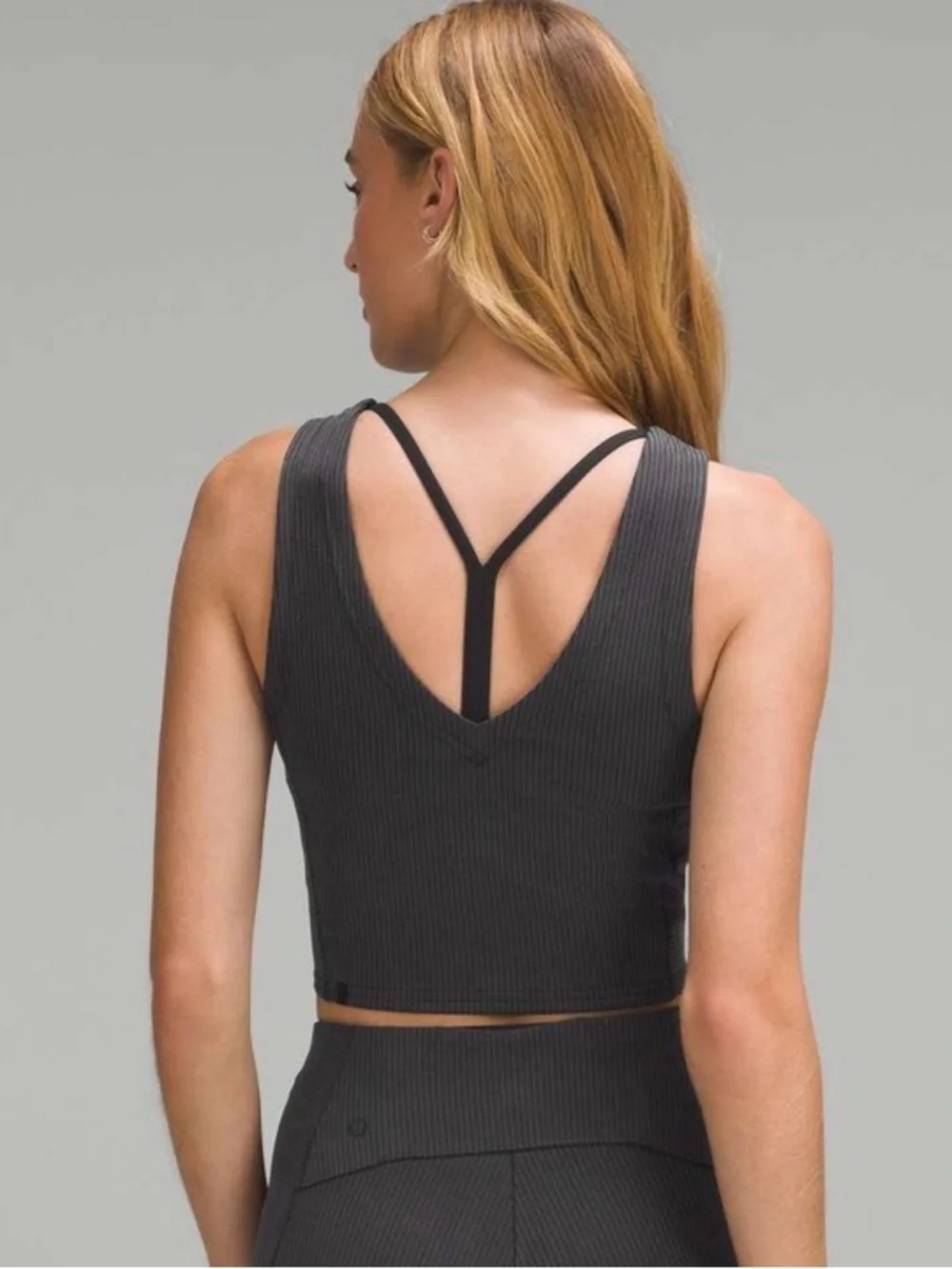 NWT Lululemon Ribbed Softstreme Cropped Tank Top Black